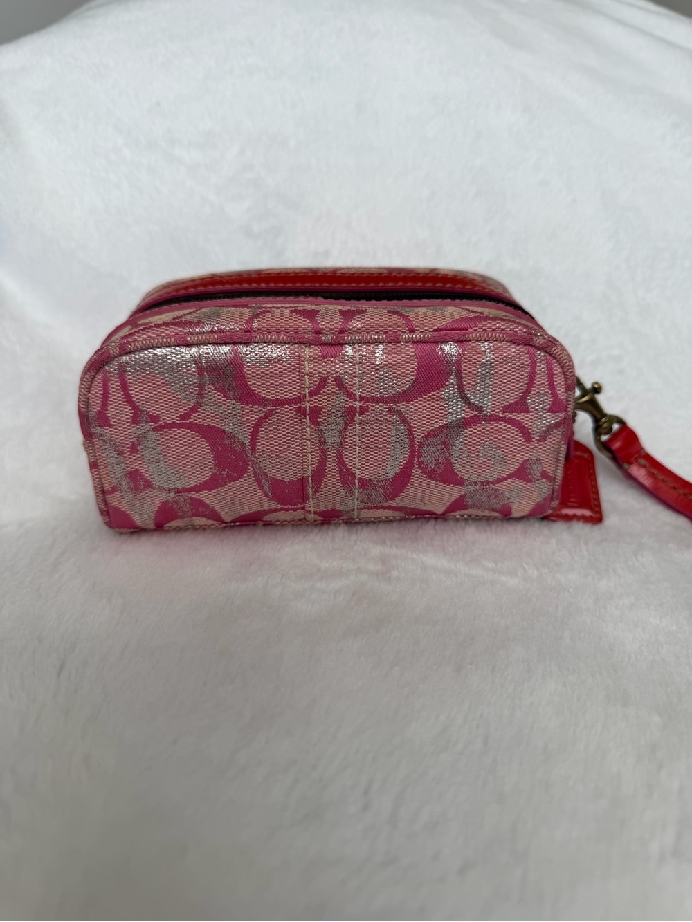 Coach Y2K Signature Metallic Cosmetic Case